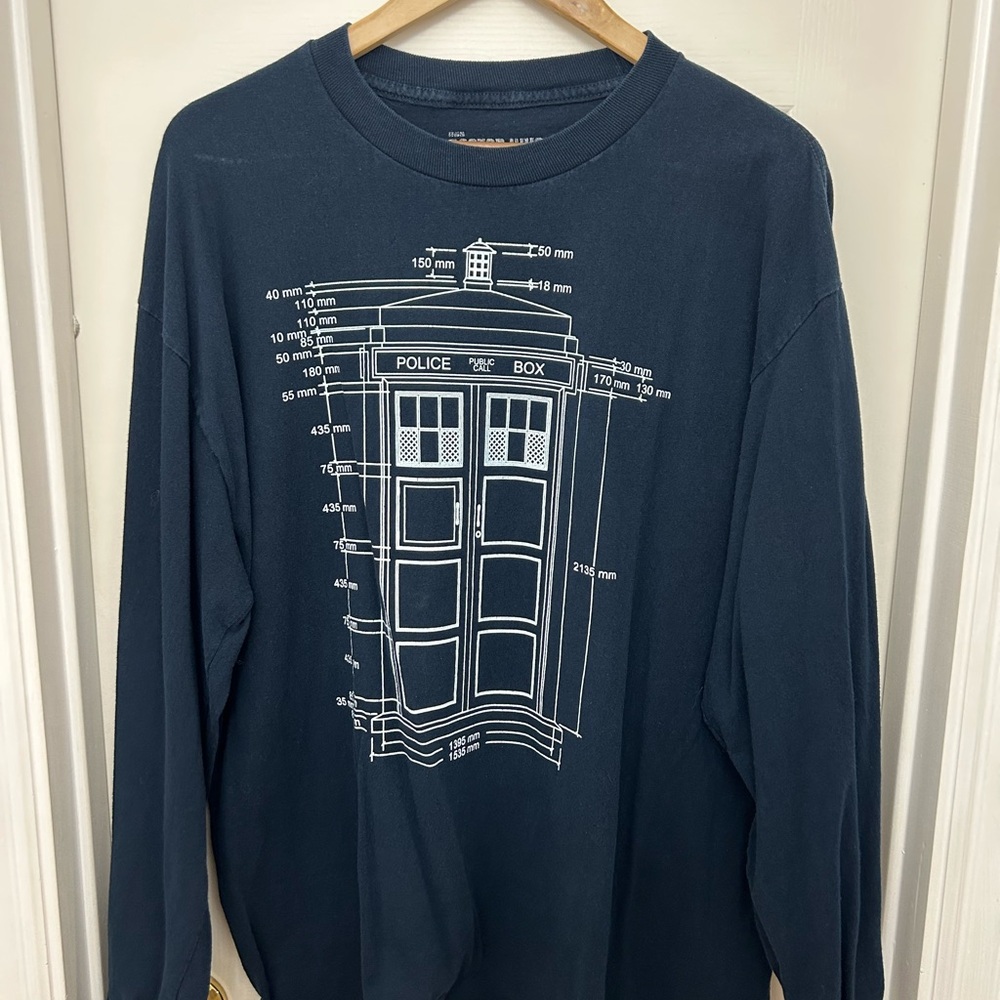 Ripple Junction Navy Blue Police Box Sweater